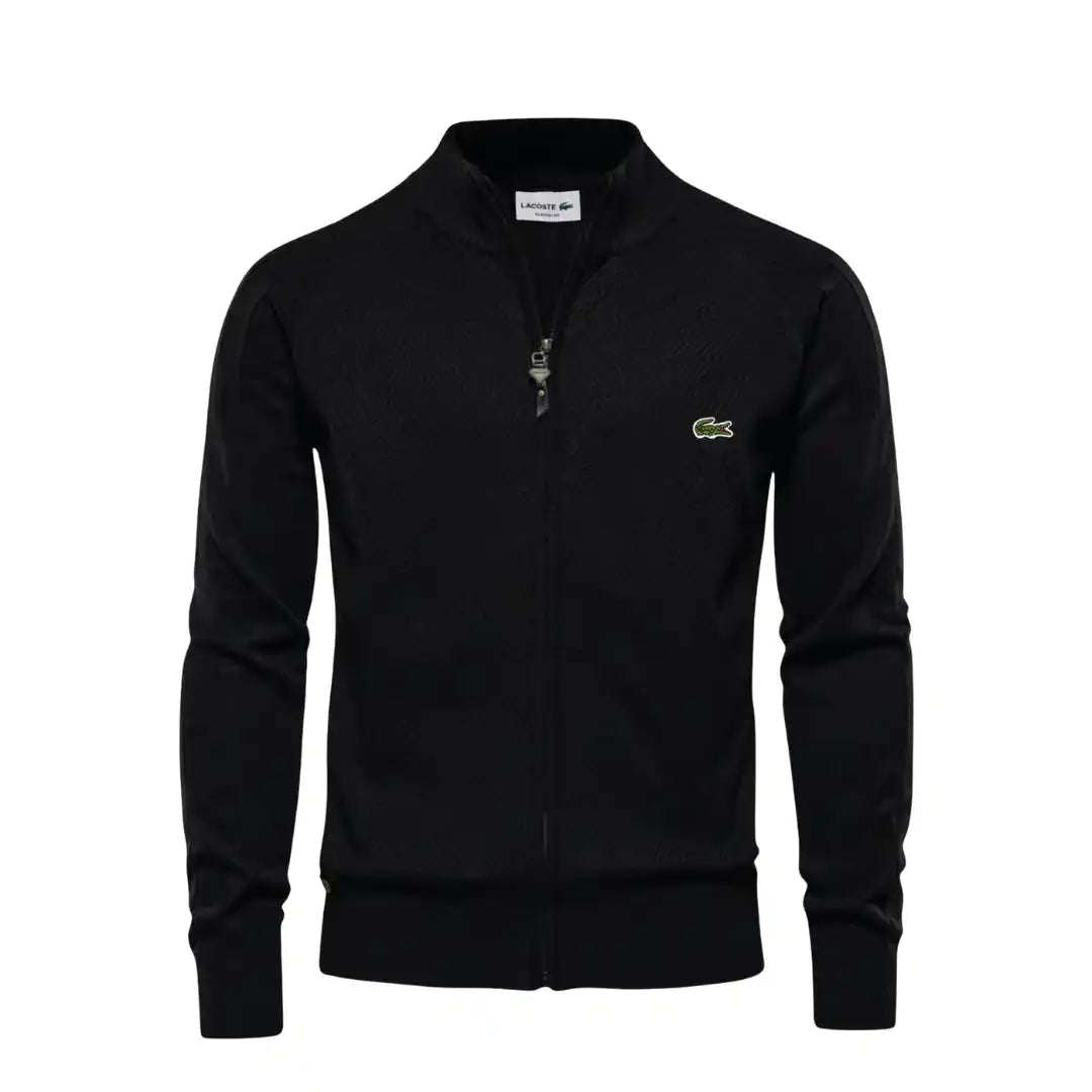 Pullover da Uomo con Zip a Trama Strutturata L.C.