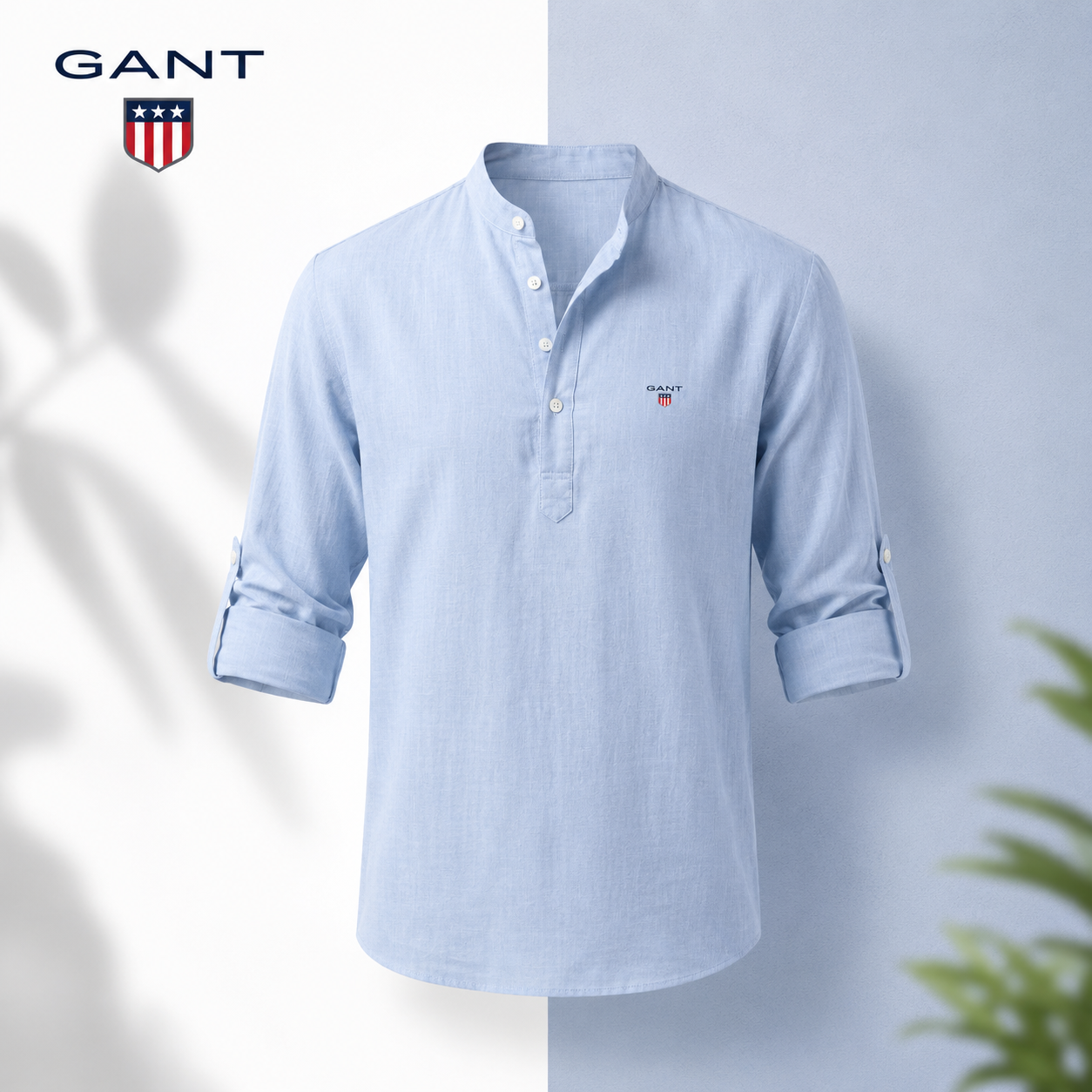 GT™ | Avslappnad Henley-skjorta