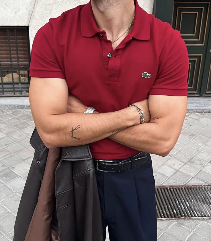Completo polo e shorts Strive Outfit dettaglio tessuto