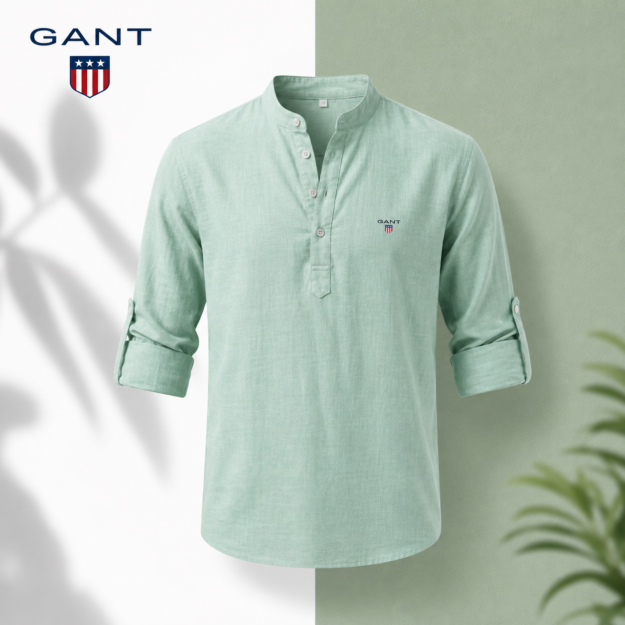 GT™ | Avslappnad Henley-skjorta