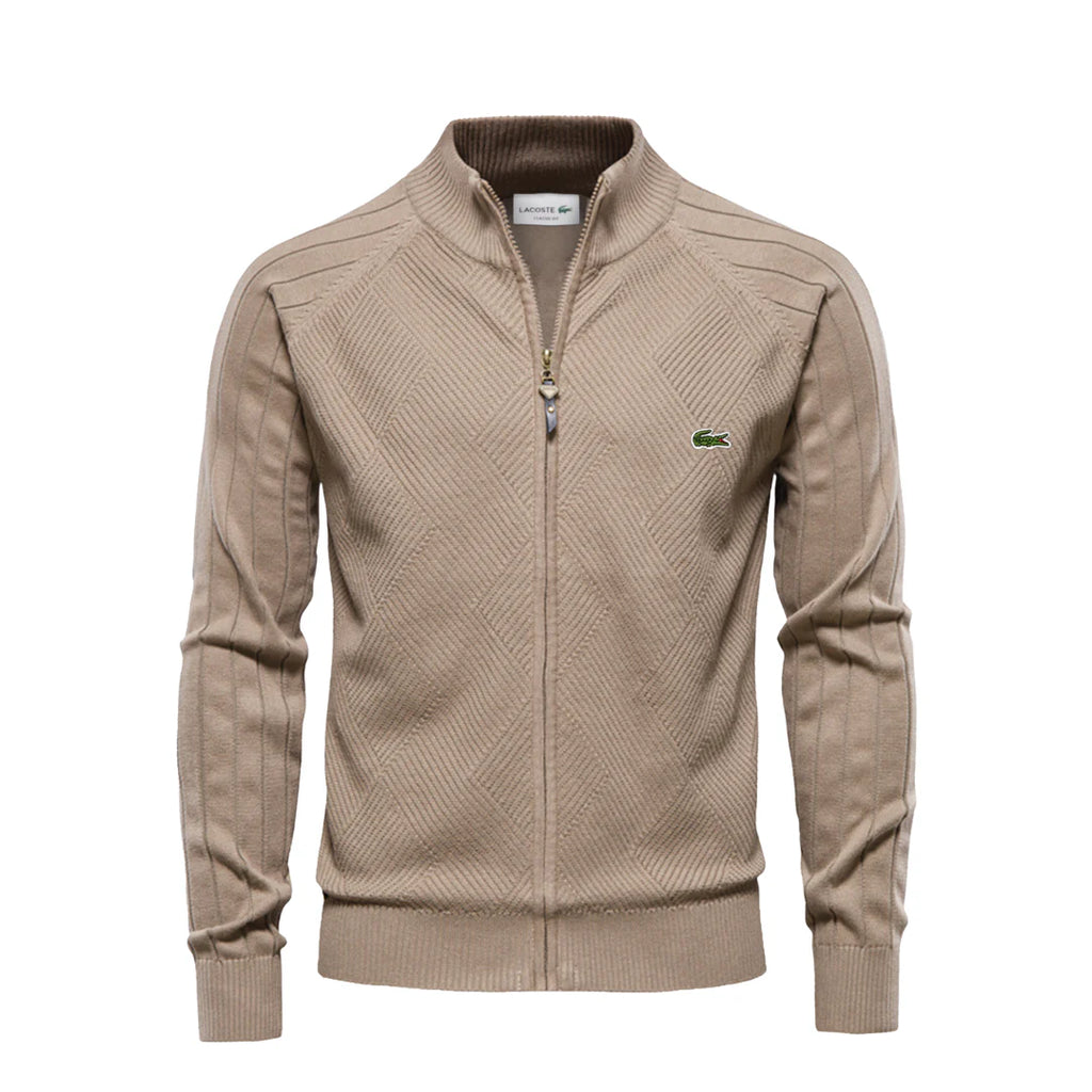 Pullover da Uomo con Zip a Trama Strutturata L.C.
