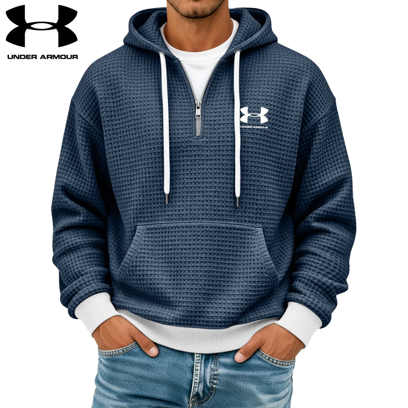 Premium Waffle Hoodie – Stilren Komfort för Varje Dag