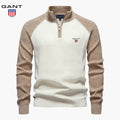 GT™ Maglia Elegante a Trecce con Mezza Zip