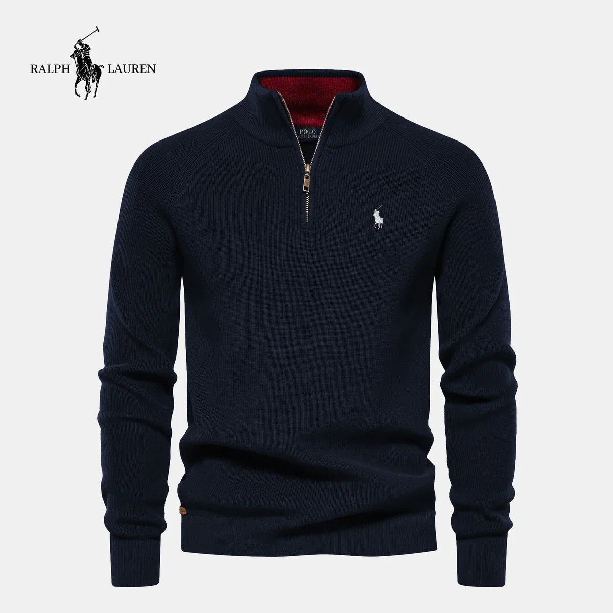 Maglione con Mezza Zip