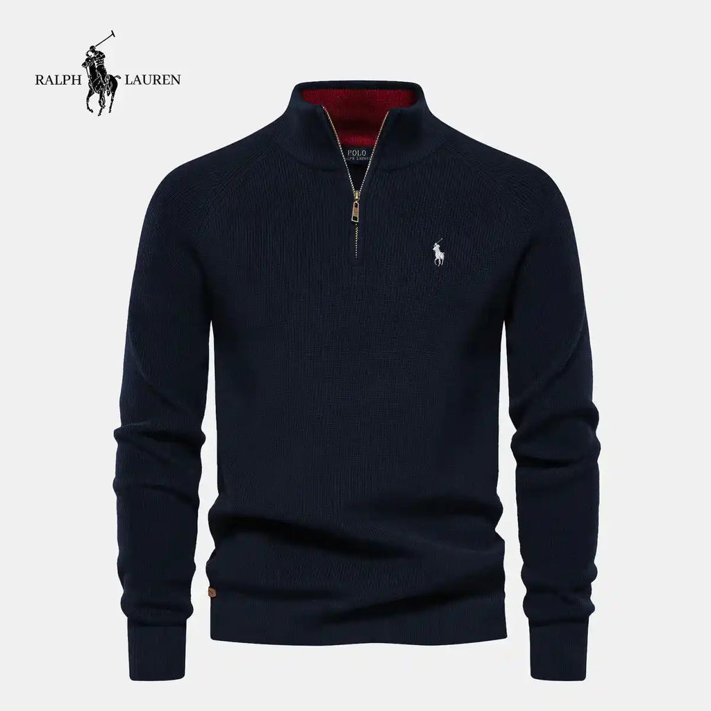 Maglione con Mezza Zip Sconto del 50%