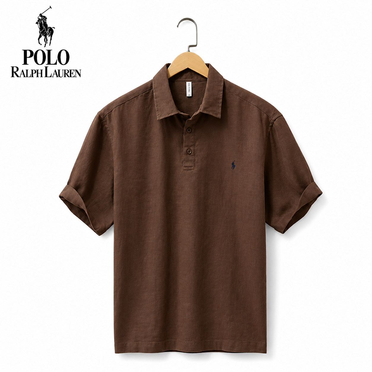 Polo Nera da Uomo in Lino Sconto del 50%