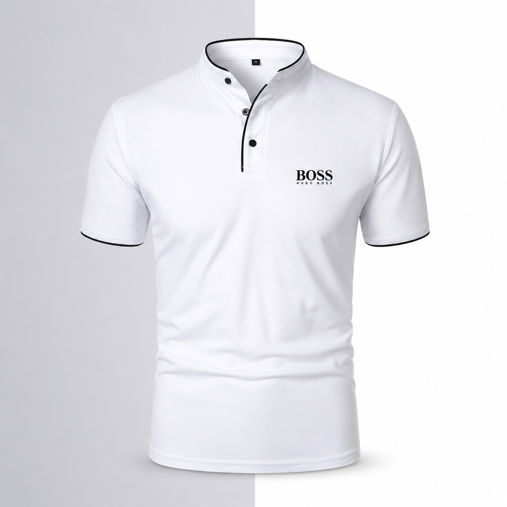 HB® Polo Casual da Uomo in Cotone Premiu