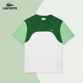 T-Shirt LC in Jersey di Cotone a Blocchi di Colore