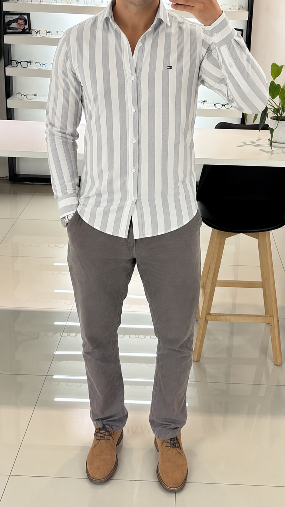 Camicia Strive Outfit dettaglio tessuto