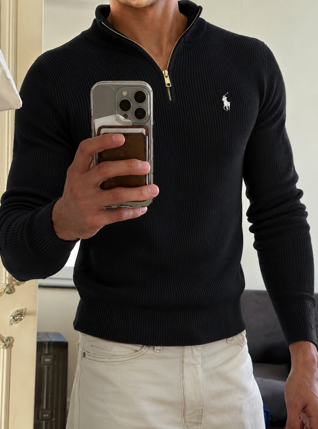 Cliente con completo Strive Outfit
