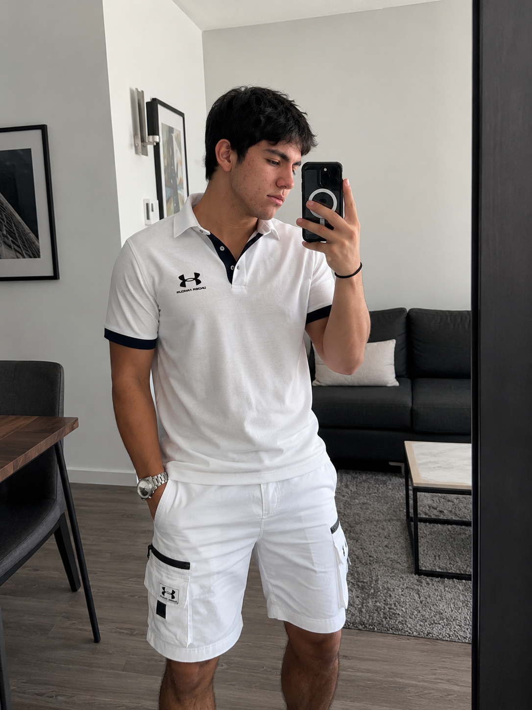 Ensemble polo et shorts homme outfit