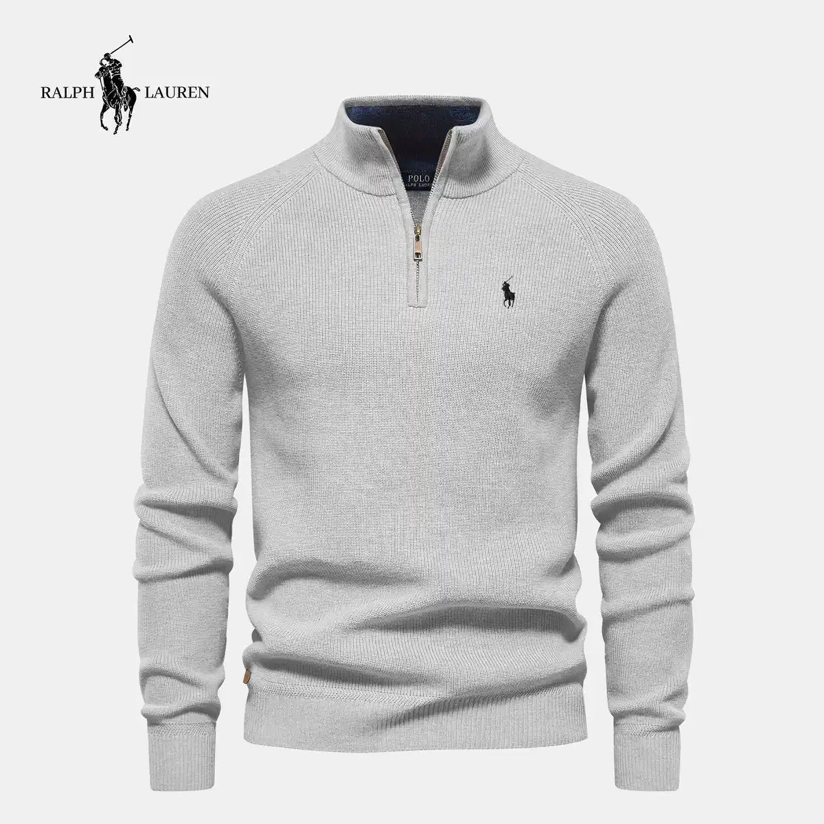 Maglione con Mezza Zip Sconto del 50%