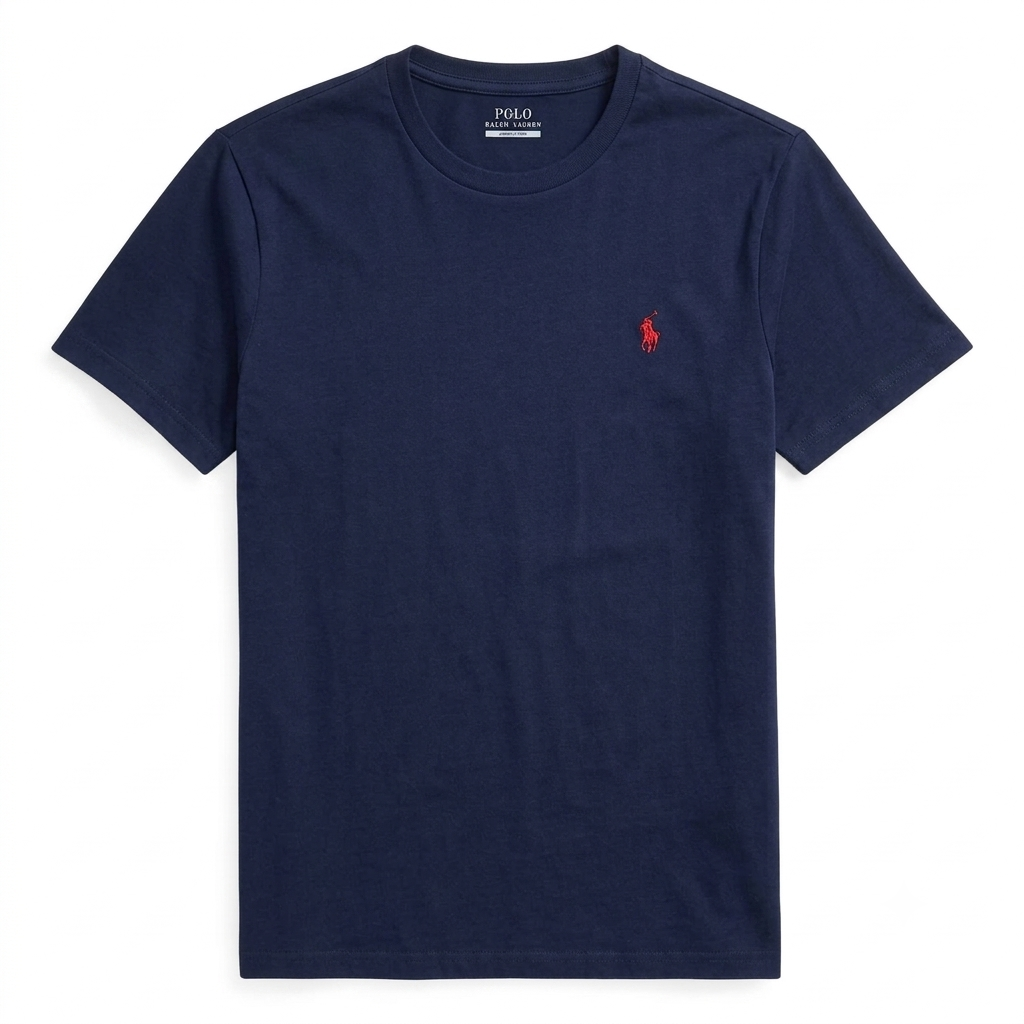 RL – T-shirt Girocollo in Cotone da Uomo