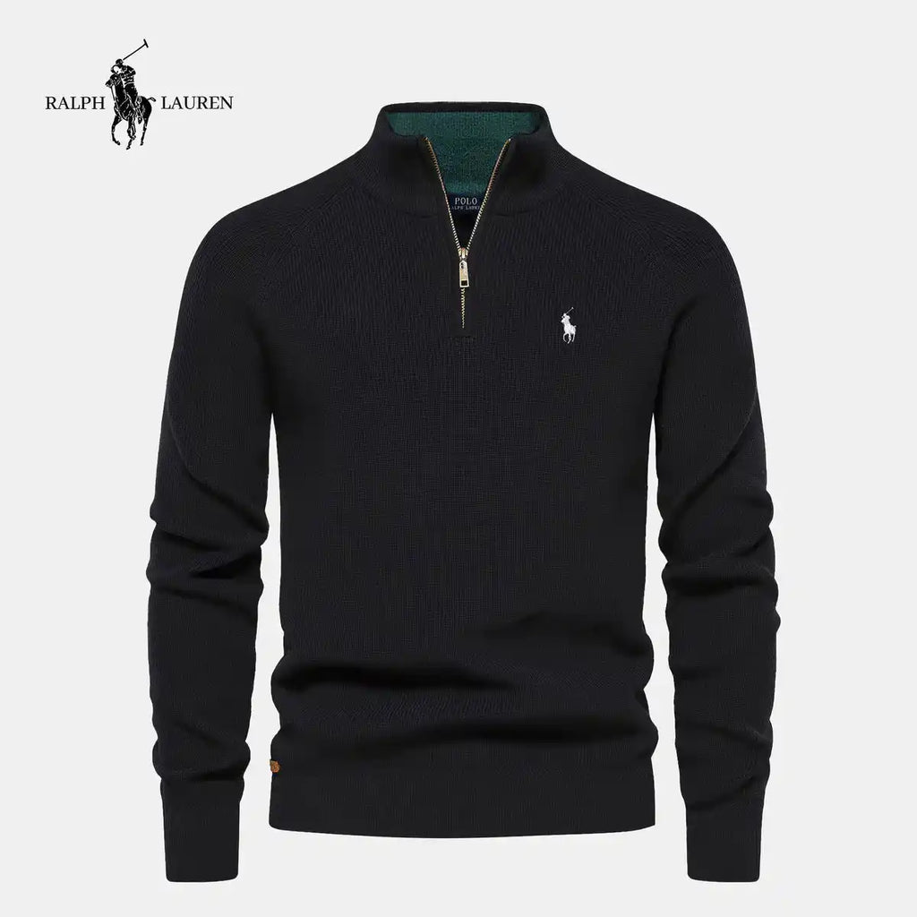 Maglione con Mezza Zip Sconto del 50%