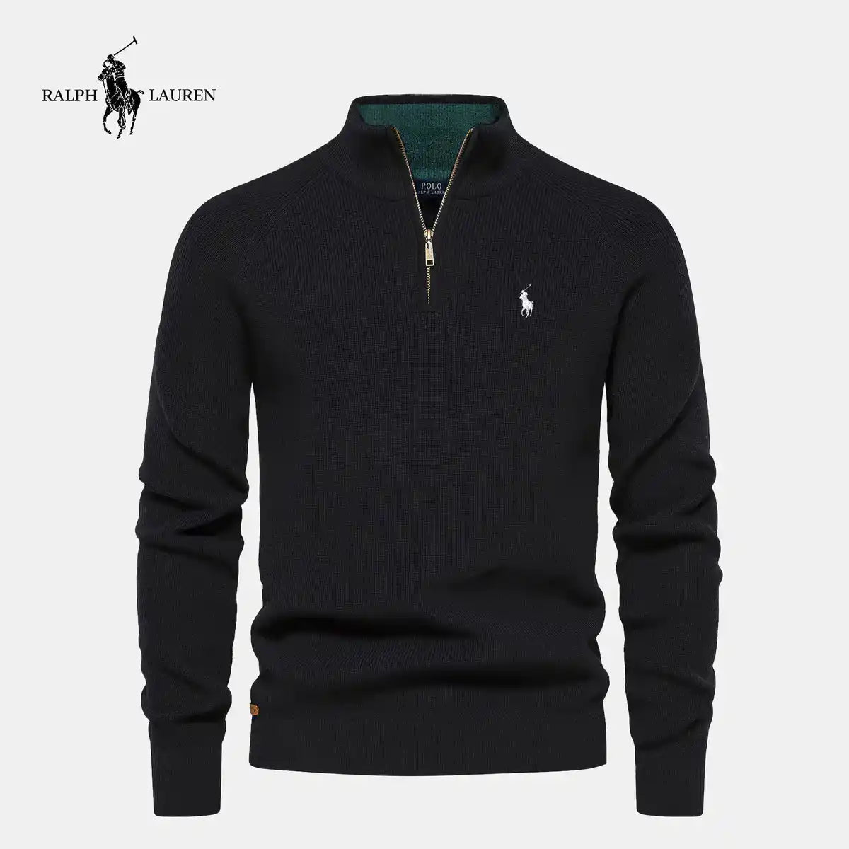 Maglione con Mezza Zip Sconto del 50%