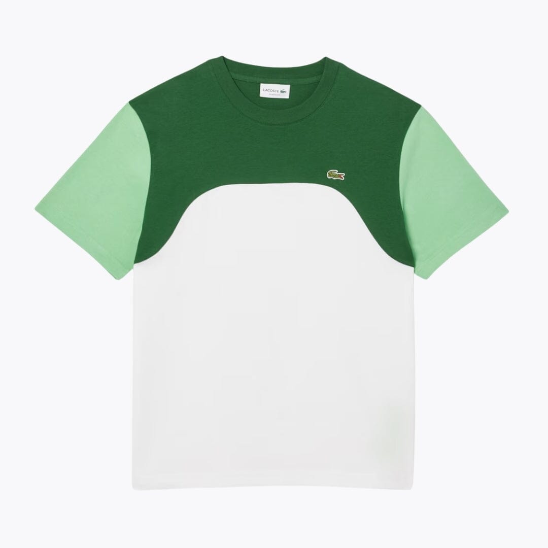 T-Shirt LC in Jersey di Cotone a Blocchi di Colore