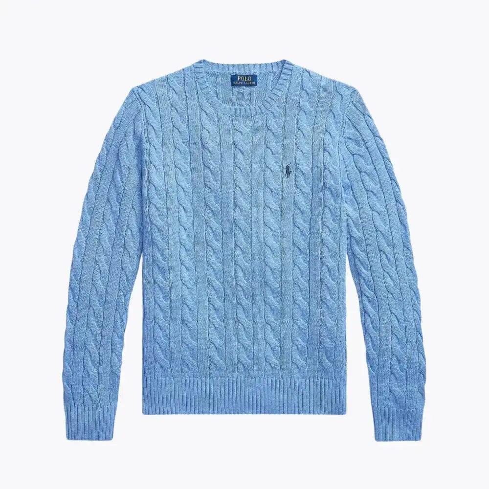 Pullover Girocollo Classico a Trecce da Uomo