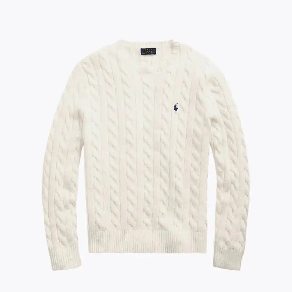 Pullover Girocollo Classico a Trecce da Uomo
