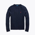Pullover Girocollo Classico a Trecce da Uomo