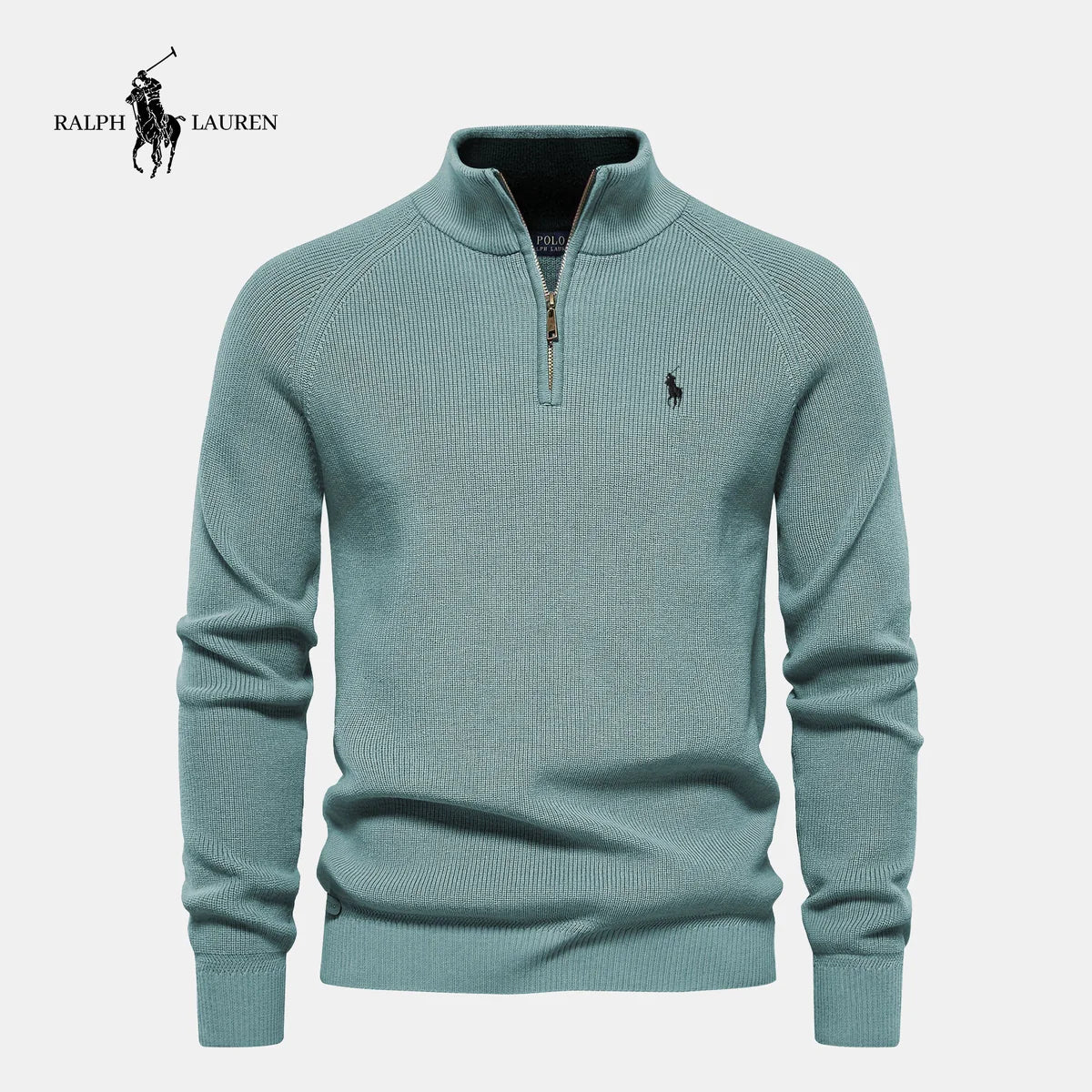Maglione con Mezza Zip