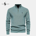 Maglione con Mezza Zip Sconto del 50%